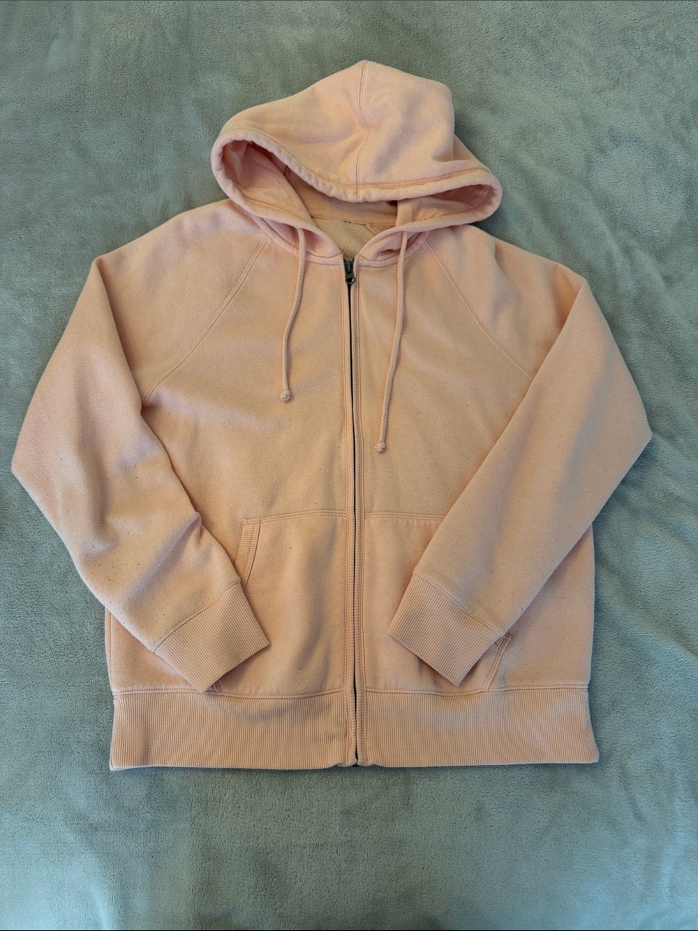 Peach Zip-Up Hoodie